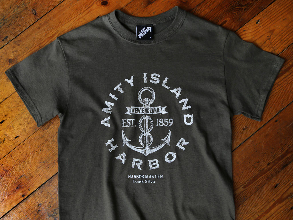 AMITY ISLAND HARBOR - JAWS INSPIRED T-SHIRT