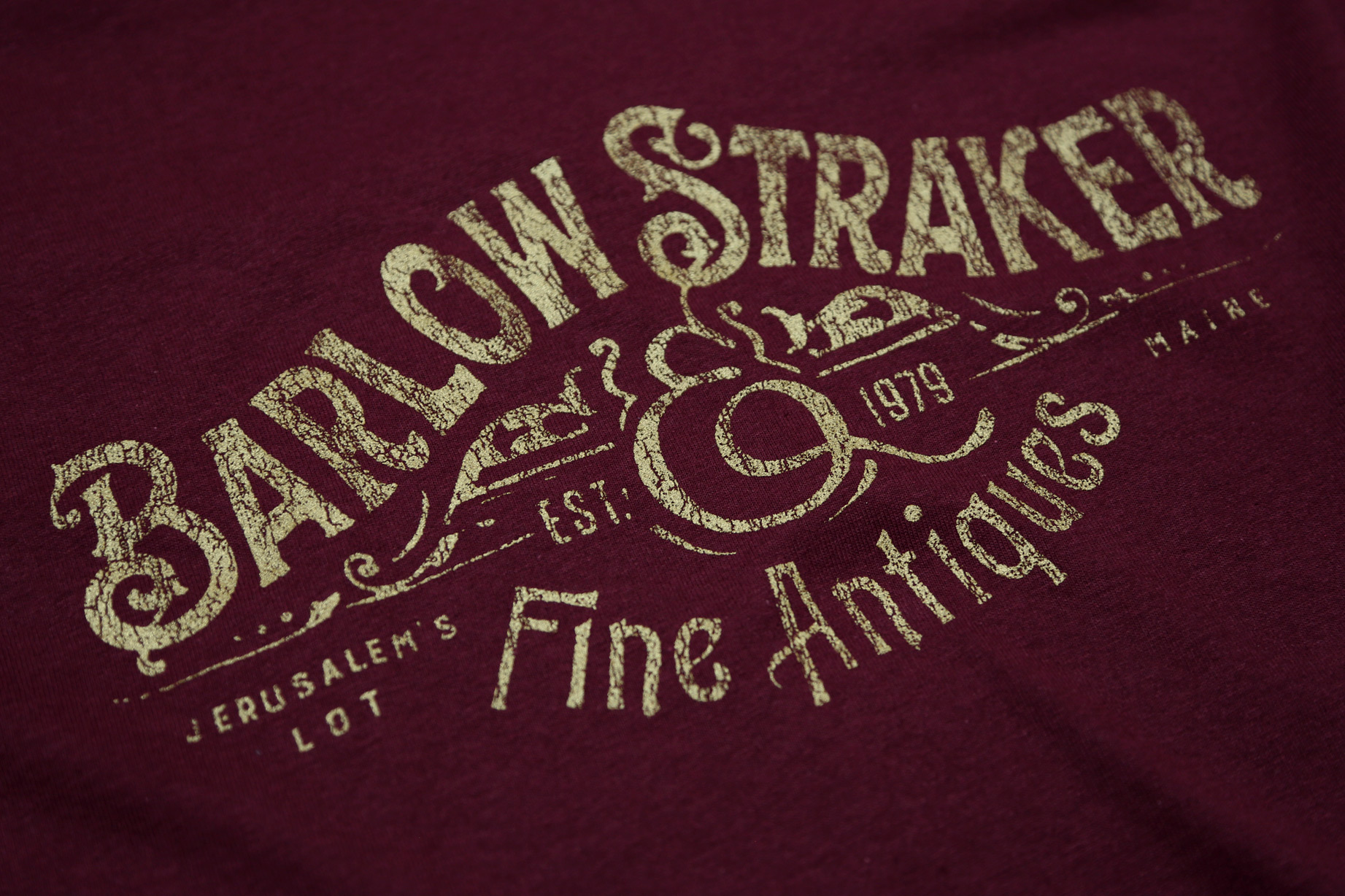 BARLOW AND STRAKER FINE ANTIQUES T-SHIRT - INSPIRED BY SALEM'S LOT
