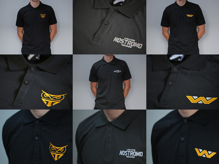 FILM INSPIRED EMBROIDERED POLO SHIRTS
