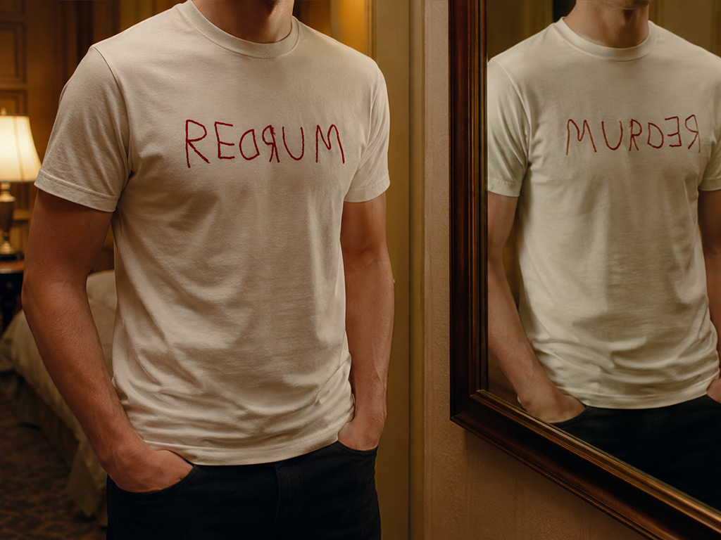 REDRUM T-SHIRT INSPIRED BY THE SHINING REDRUM T-SHIRT INSPIRED BY THE SHINING