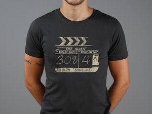 THE ALIEN - CLAPPERBOARD FITTED T-SHIRT-2