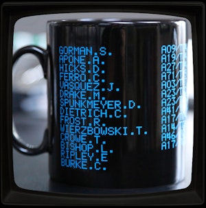 USS SULACO CREW DOT MATRIX - MUG