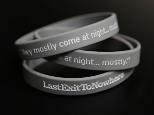 THEY MOSTLY COME AT NIGHT...MOSTLY (GREY) - WRISTBAND-2