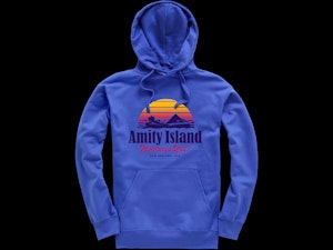 AMITY ISLAND (BLUE) - SUMMER HOODED TOP-3