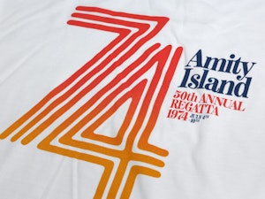 AMITY ISLAND REGATTA 1974 - SOFT JERSEY T-SHIRT-2