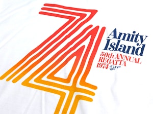 AMITY ISLAND 50TH REGATTA 1974 - SOFT JERSEY T-SHIRT-2