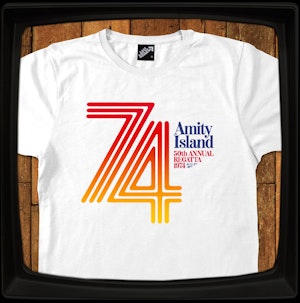 AMITY ISLAND REGATTA 1974 - SOFT JERSEY T-SHIRT