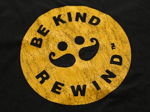 BE KIND, REWIND (YELLOW INK) - VINTAGE T-SHIRT-3
