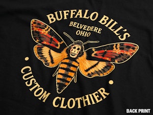BUFFALO BILL'S CUSTOM CLOTHIER - LADIES ROLLED SLEEVE T-SHIRT-3