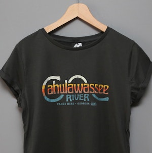 CAHULAWASSEE - LADIES ROLLED SLEEVE T-SHIRT