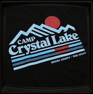 CAMP CRYSTAL LAKE (BLACK) - SOFT JERSEY T-SHIRT