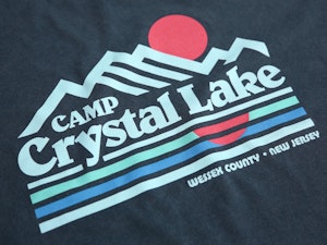 CAMP CRYSTAL LAKE - LADIES ROLLED SLEEVE T-SHIRT-3