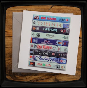 CHRISTMAS VHS - GREETING CARD