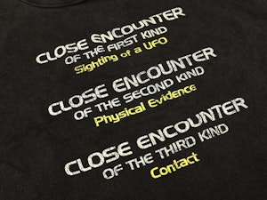 CLOSE ENCOUNTERS - LADIES ROLLED SLEEVE T-SHIRT-3