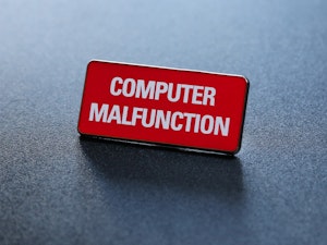COMPUTER MALFUNCTION - ENAMEL PIN BADGE-2