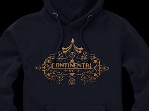CONTINENTAL HOTEL - PEACH FINISH HOODED TOP-3