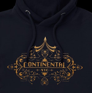CONTINENTAL HOTEL - PEACH FINISH HOODED TOP