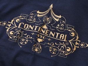CONTINENTAL HOTEL - LADIES ROLLED SLEEVE T-SHIRT-3