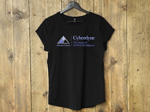 CYBERDYNE SYSTEMS - LADIES ROLLED SLEEVE T-SHIRT-3