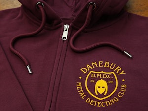 DANEBURY METAL DETECTING CLUB - ORGANIC ZIP-UP HOODED TOP-2