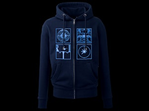 DEATH STAR PLANS - ORGANIC ZIP-UP HOODED TOP-4