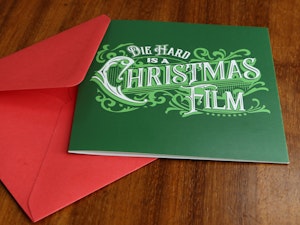 DIE HARD IS A CHRISTMAS FILM - GREETING CARD-2