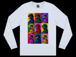 DINOSAURS POP ART - LONG SLEEVE T-SHIRT-4