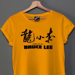 DIRECTED BY BRUCE LEE - LADIES ROLLED SLEEVE T-SHIRT