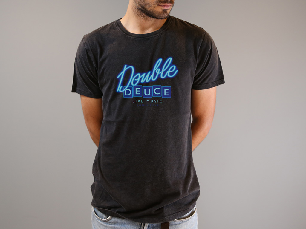 Double Deuce Roadhouse T-shirt d'inspiration Rétro Années 80 action femmes à manches longues 