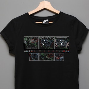GLOBAL THERMONUCLEAR WAR - LADIES ROLLED SLEEVE T-SHIRT