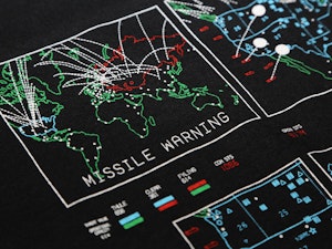GLOBAL THERMONUCLEAR WAR - LADIES ROLLED SLEEVE T-SHIRT-4