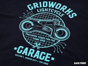 GRIDWORKS LIGHTCYCLE GARAGE - REGULAR T-SHIRT-3