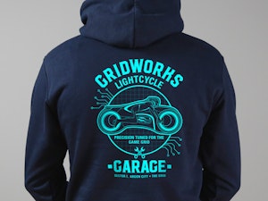 GRIDWORKS LIGHTCYCLE GARAGE - ZIP-UP HOODED TOP-4