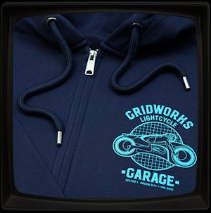 GRIDWORKS LIGHTCYCLE GARAGE - ZIP-UP HOODED TOP