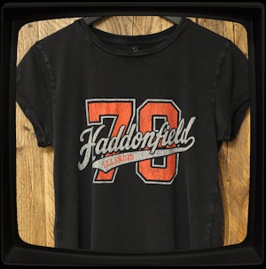HADDONFIELD '78 - LADIES ROLLED SLEEVE T-SHIRT