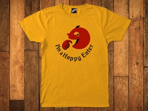 I'M A HAPPY EATER - SOFT JERSEY T-SHIRT-3