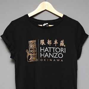 HATTORI HANZO - LADIES ROLLED SLEEVE T-SHIRT