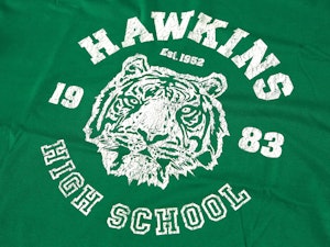 HAWKINS HIGH SCHOOL - SOFT JERSEY T-SHIRT-3