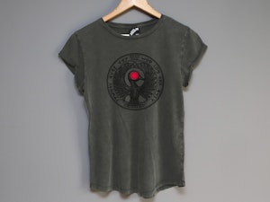 STAFF OF RA HEADPIECE - LADIES ROLLED SLEEVE T-SHIRT-2