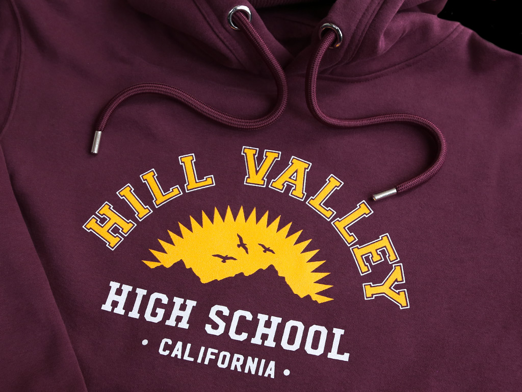 HILL VALLEY HIGH - ORGANIC HOODED TOP | Last Exit to Nowhere