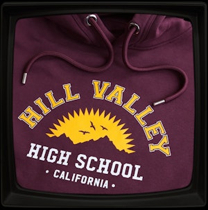 HILL VALLEY HIGH - ORGANIC HOODED TOP