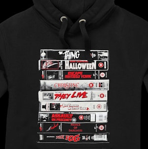 HORROR MASTER VHS - PEACH FINISH HOODED TOP