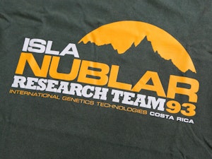 ISLA NUBLAR RESEARCH TEAM - LADIES ROLLED SLEEVE T-SHIRT-3