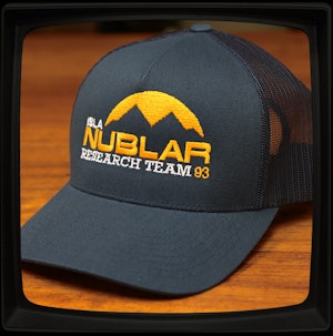 ISLA NUBLAR RESEARCH TEAM (EMBROIDERED) - SNAPBACK TRUCKER CAP