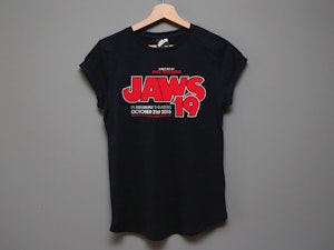 JAWS 19 - LADIES ROLLED SLEEVE T-SHIRT-2