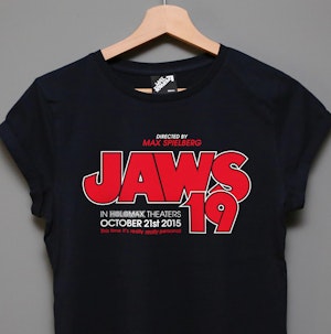 JAWS 19 - LADIES ROLLED SLEEVE T-SHIRT