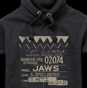 JAWS - CLAPPERBOARD - PEACH FINISH HOODED TOP