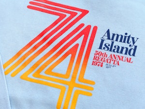 AMITY ISLAND 50TH REGATTA 1974 - ORGANIC HOODED TOP-4