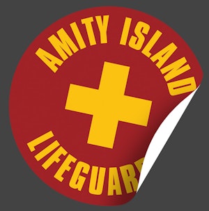 AMITY ISLAND LIFEGUARD - STICKER