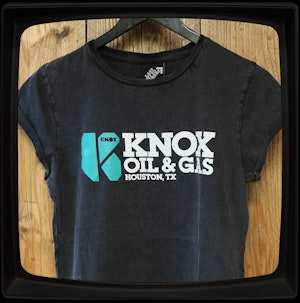 KNOX OIL & GAS - LADIES ROLLED SLEEVE T-SHIRT